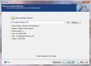 Mencari installasi Windows